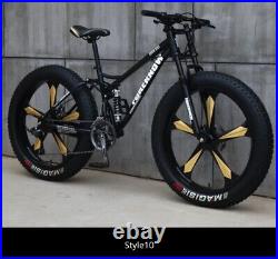 Mountain Bike/Bicycle 21 SPEED Men/Women Fat Tire 26MTB Frame Full Suspension
