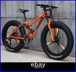 Mountain Bike/Bicycle 21 SPEED Men/Women Fat Tire 26MTB Frame Full Suspension