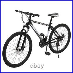 Mountain Bike Frame Medium M Mens 26-Inch 21 Speed Black White Hardtail 2022
