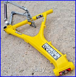Mountain Cycles CXS Full Suspension Mountain bike frame Aluminium Tubing Yellow