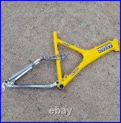 Mountain Cycles CXS Full Suspension Mountain bike frame Aluminium Tubing Yellow