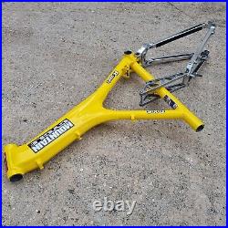 Mountain Cycles CXS Full Suspension Mountain bike frame Aluminium Tubing Yellow