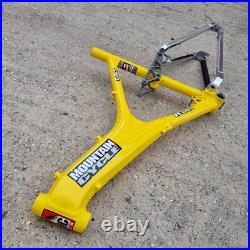 Mountain Cycles CXS Full Suspension Mountain bike frame Aluminium Tubing Yellow