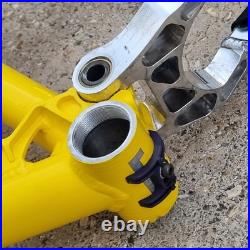 Mountain Cycles CXS Full Suspension Mountain bike frame Aluminium Tubing Yellow
