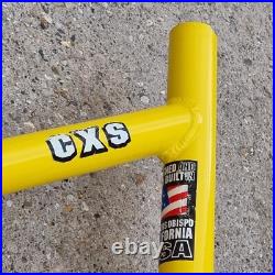 Mountain Cycles CXS Full Suspension Mountain bike frame Aluminium Tubing Yellow