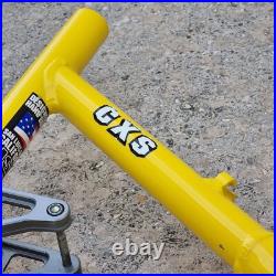 Mountain Cycles CXS Full Suspension Mountain bike frame Aluminium Tubing Yellow