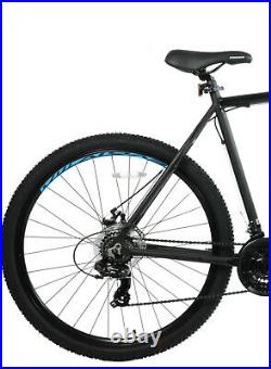 Mountain bike 29 wheels 23 frame ammaco black matte new disc brake suspension