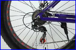 Navy Fat Tyre Mountain Bike Aluminium Frame 21 Speeds Bicycle 26 Wheels MTB