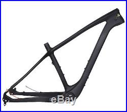 New 17.5 Carbon Fat Bike Frame Snow Thru Axle 197 12mm MTB UD Matt 4.8 26er