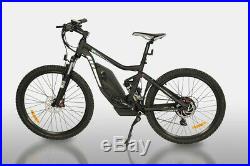 New 750 Watt Full Suspension Electric Mountain Bike 43kph! Medium Frame E Bike