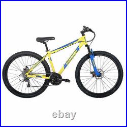 New Draco 4 Blue & Yellow Mountain Bike 27.5 Wheel 19 Frame 24 Speed Bicycle