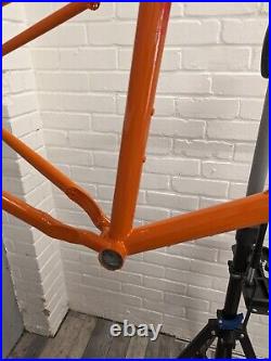 On One Huntsman Orange Hardtail Mountain Bike Frame 18 Inch 3242g Cycling
