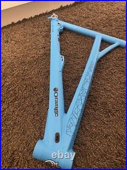 Orange Alpine Evo Front Frame Section. Large 27.5 Cyan Matt Blue Great Condition