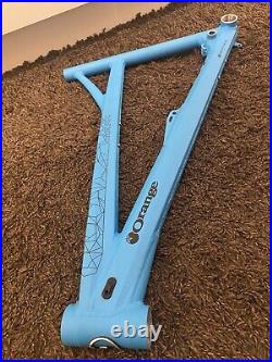 Orange Alpine Evo Front Frame Section. Large 27.5 Cyan Matt Blue Great Condition