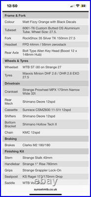 Orange Crush Comp Mountain Bike 2023 Xtra Large Frame 27.5 Matt Fizzy Orange