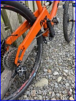 Orange Five Mountain Bike Full Suspension 26in Wheels, M Frame