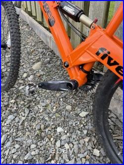 Orange Five Mountain Bike Full Suspension 26in Wheels, M Frame
