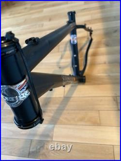 Orange P7 Frame small in Black with new bb, cane creek headset & seat post clamp