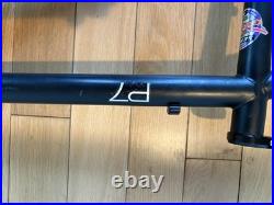 Orange P7 Frame small in Black with new bb, cane creek headset & seat post clamp