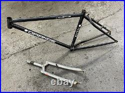 Orange Prestige MTB Mountain Bike Frame Forks P7 Rigid Project Restoration