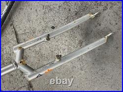 Orange Prestige MTB Mountain Bike Frame Forks P7 Rigid Project Restoration