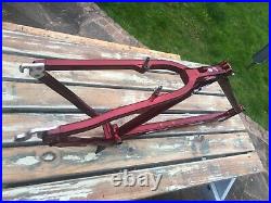 Pace rc200 F3 Cherry red retro mountain bike frame 18