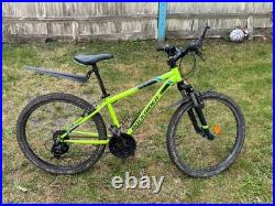 ROCKRIDER Mountain Bike 26in S Frame Green/Black Front Suspension V-Brakes