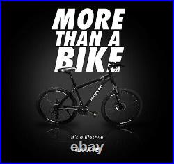 Rahkye Mountain Bike/Bicycle Matte Black Men/Women 26 MTB Frame Full Suspension