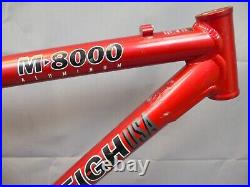 Raleigh M8000 Vintage FS MTB Bike Frame 18 Large Softtail Cant USA Made Charity