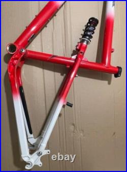 Rare MK1 1999 Retro Turner Stinger Design 18 MTB Bike Frame With Pull Shock