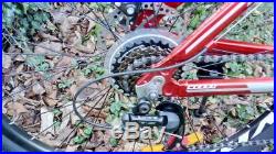Red 26 Alloy Frame Mountain Bike Bicycle Shimano 21 Speed Up To 5.9 Tall