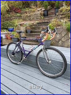 Retro 1991 Gravel Bike Conversion. Mountain arrow villager e stay steel frame