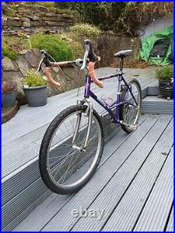 Retro 1991 Gravel Bike Conversion. Mountain arrow villager e stay steel frame
