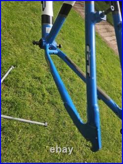 Retro GT Tempest MTB Frame 16 Triple Triangle 7000 Series Alloy Blue/White