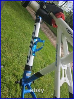 Retro GT Tempest MTB Frame 16 Triple Triangle 7000 Series Alloy Blue/White