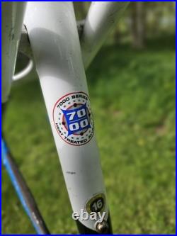 Retro GT Tempest MTB Frame 16 Triple Triangle 7000 Series Alloy Blue/White