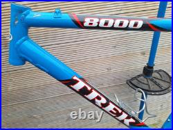 Retro Trek 8000 SL XC race mountain bike mtb frame 21 alloy 26 wheel blue Retro Trek 8000 SL XC race mountain bike mtb frame 21 alloy 26 wheel blue