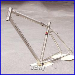 Reynolds 520 MTB Bike Frame Fork 27.5 650B Chrome Steel Frameset Classic Silver