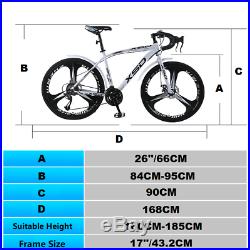Road Mountain Bike/Bicycle NEW SPEED Men/Women 24Speed 26 Wheel Carbon Frame