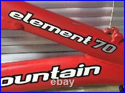 Rocky Mountain Element 70 full suspension 15 bike frame retro