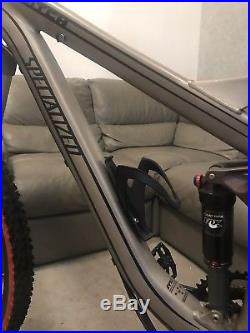 SPECIALIZED PITCH PRO Full Dual Suspension Mountain Bike LARGE Frame + UPGRADES