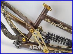 Scott Voltage FR20 26 Downhill Freeride Bike Frame Brown & Gold USED 005