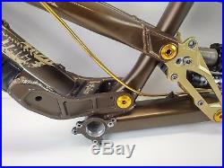 Scott Voltage FR20 26 Downhill Freeride Bike Frame Brown & Gold USED 005