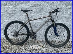 Seven Sola Bike Made of Titanium 18 in Frame 27 Speed Low Miles Nice
