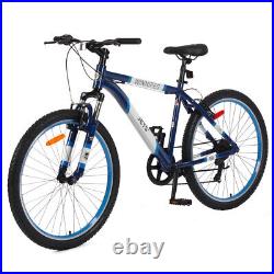 Shimano 26 inch Unisex Adult Mountain Bike 7 Speed Aluminum Frame Bicycle Blue