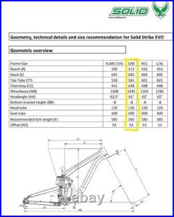 Solid Strike World Cup 27.5 downhill mountain bike frame with Bos Void shock