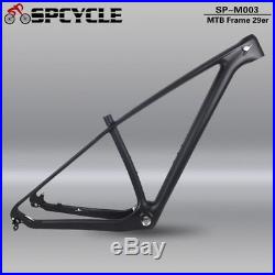 Spcyle Mountain Bike Carbon Frames, 27.5er/29er Carbon MTB Bicycle Frame BSA 73mm