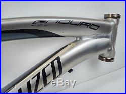 Specialized Enduro Expert SL FSR 26 Medium XC Bike Frame Silver USED 116