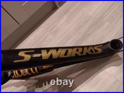 Specialized S-Works Enduro Carbon Frame Large Ohlins TTX Coil Shock, Carbon bars
