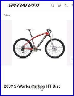 Specialized S-Works Stumpjumper Carbon 26 17 inch Mountain Bike medium 2009 ht